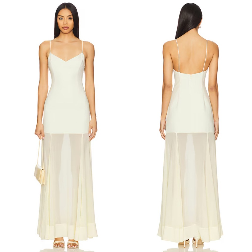 Lovers + Friends Cream Maxi Dress